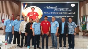 Moment foto bersama Ketua Umum KONI KBB Tibias Ginanjar Sayidina. ft ist
