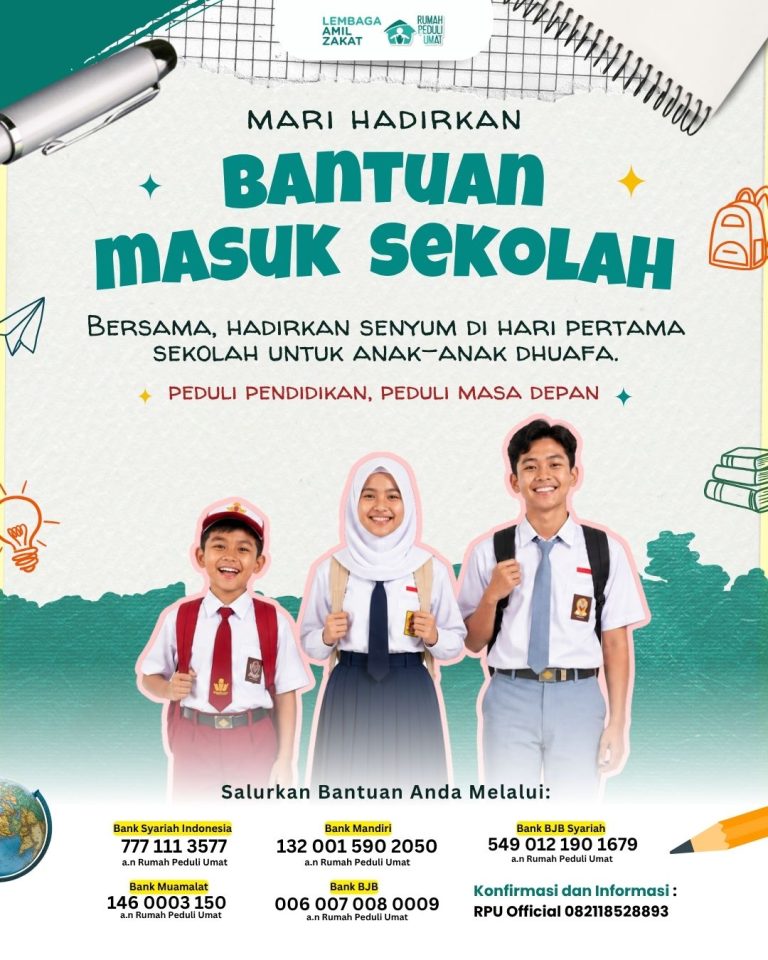 Mari Hadirkan Senyum Anak Dhuafa di Hari Pertama Sekolah Bandung