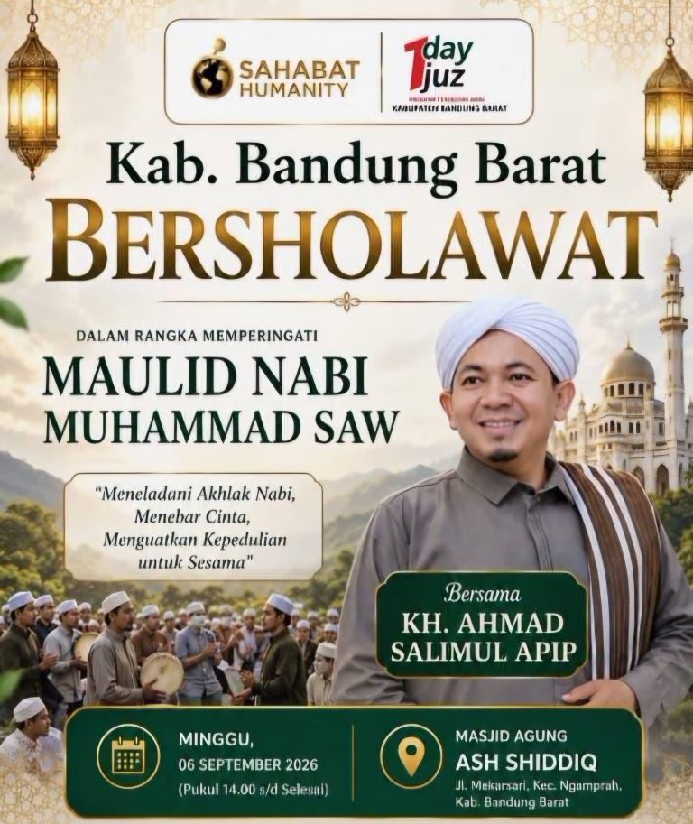 SAHABAT HUMANITY GELAR BANDUNG BARAT BERSHOLAWAT, PERINGATI MAULID NABI MUHAMMAD SAW